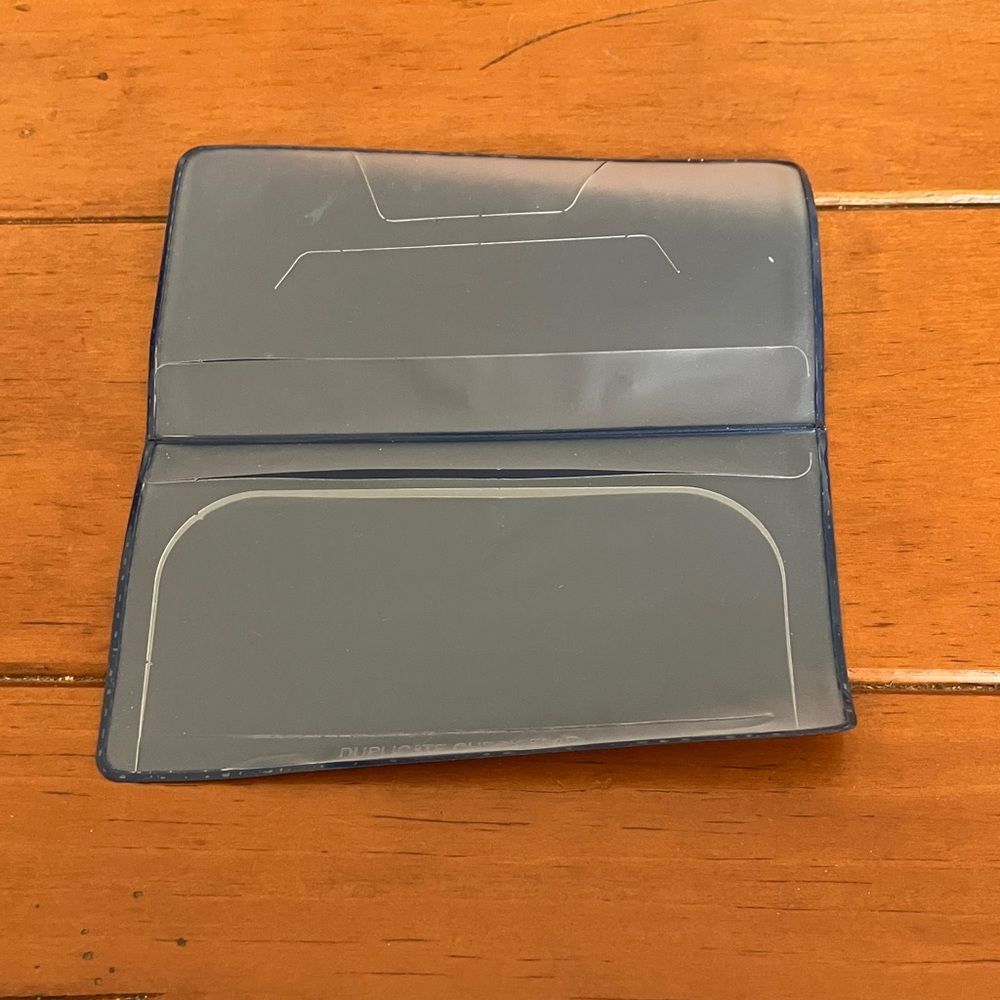 Blue Checkbook Cover - Picture 3 of 3
